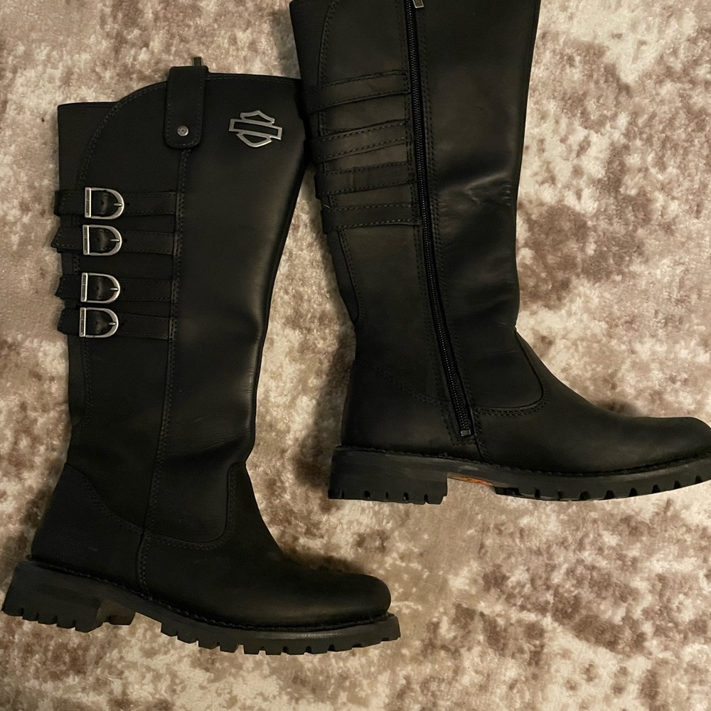 Leather Harley Davidson Boots